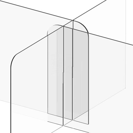 Pleksiglas pregrade za poslovni prostor
